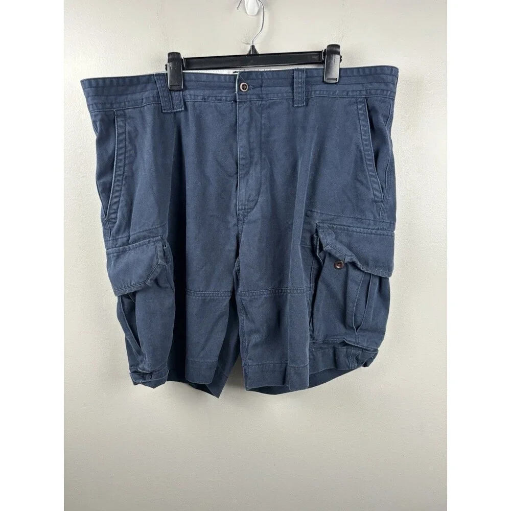 Polo Ralph Lauren Shorts Mens 42 Navy Blue Cargo Short Chinos Pockets